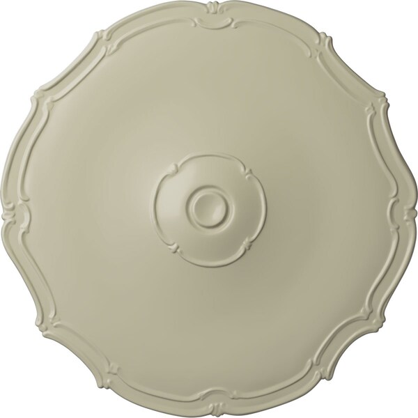 Ekena Millwork Pompeii Ceiling Medallion (Fits Canopies up to 2"), Hand-Painted Clear Yellow, 18 7/8"OD x 1 1/2"P CM18POCYF - main